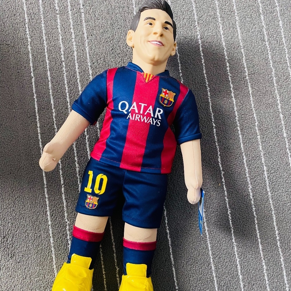 FC Barcelona - Lionel Messi Plush Doll, Collector's Item, Great Condition!